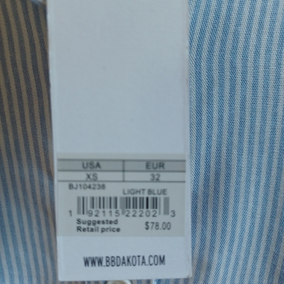 BB Dakota new button up shirt - Picture 3 of 4